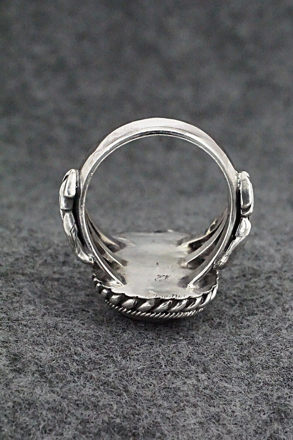 White Buffalo & Sterling Silver Ring - Andrew Vandever - Size 13