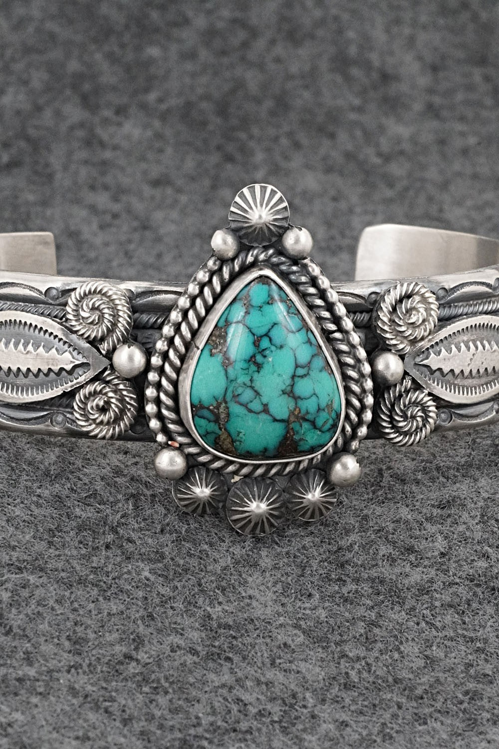 Turquoise & Sterling Silver Bracelet - Michael Calladitto
