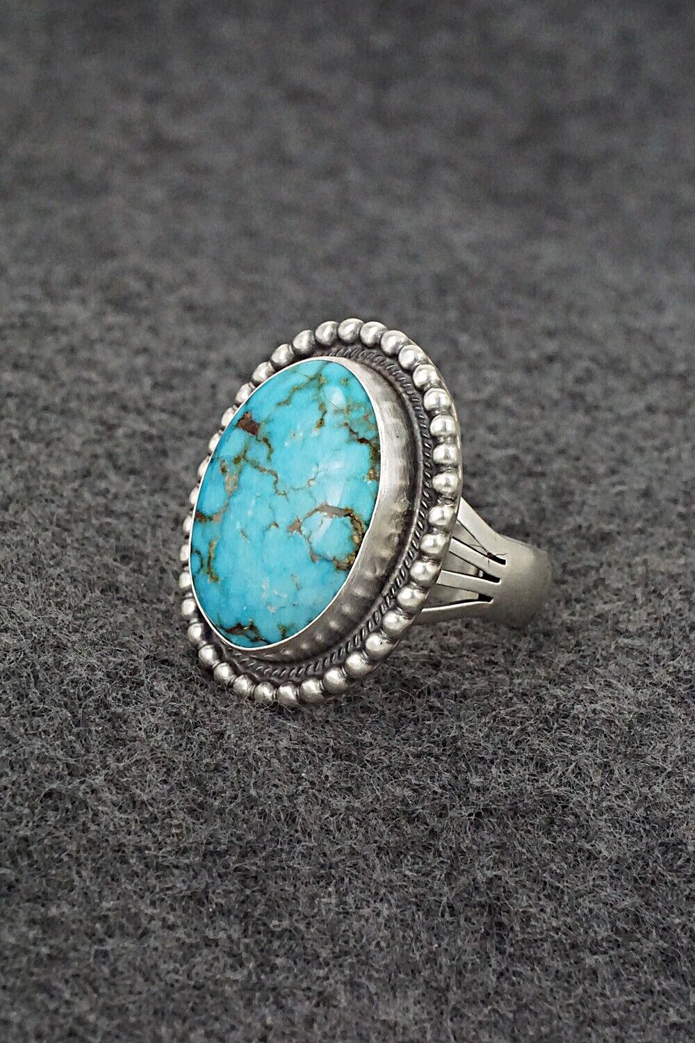Turquoise & Sterling Silver Ring - Marita Benally - Size 8