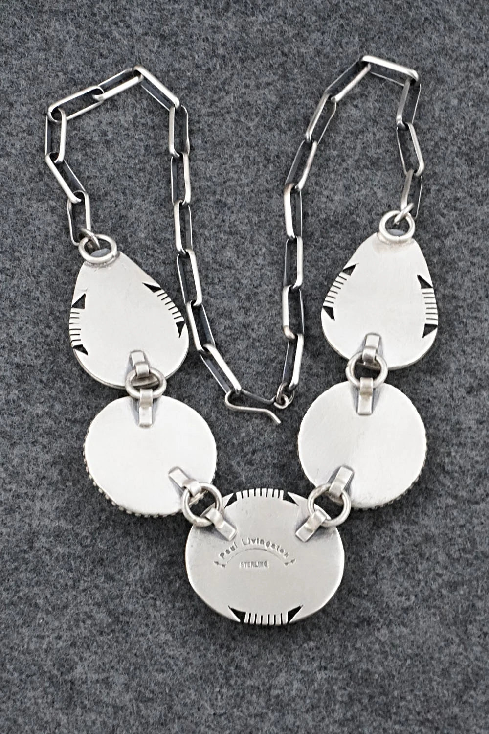 Multi-Stone & Sterling Silver Necklace - Paul Livingston