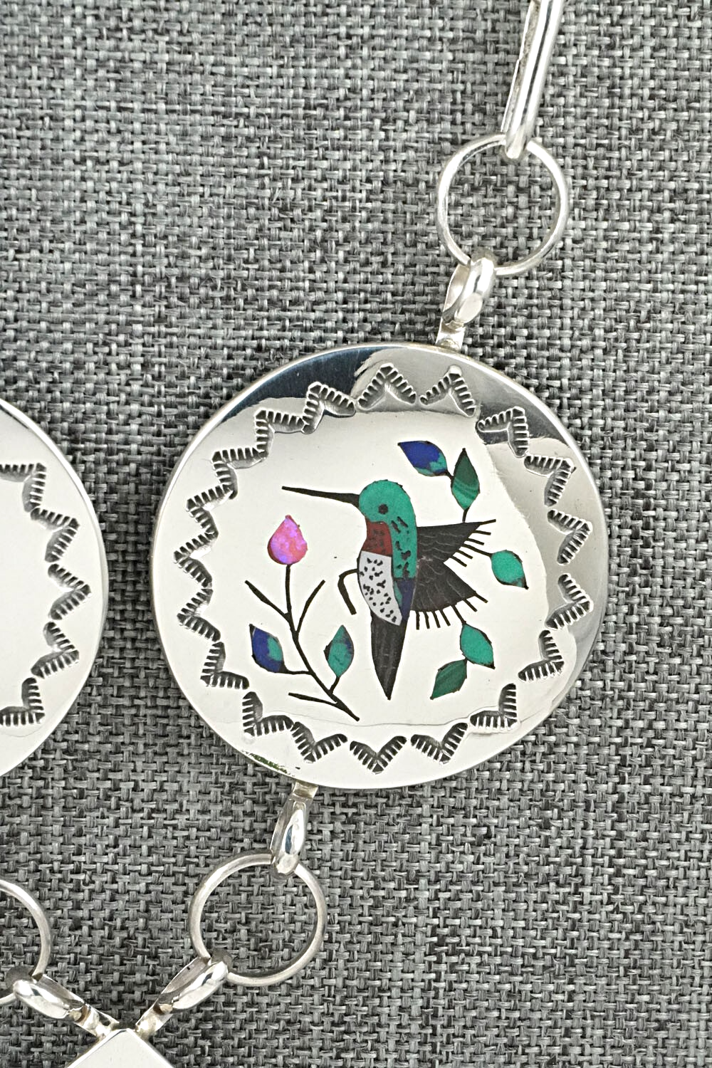 Multi-Stone & Sterling Silver Necklace - Raymond Boyd