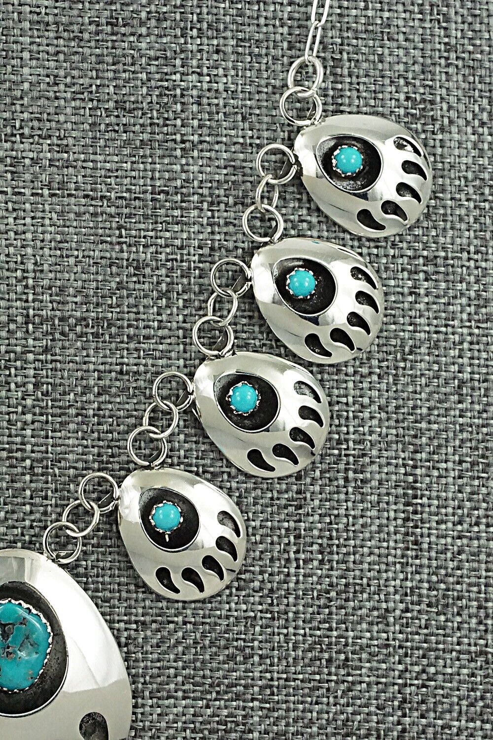 Turquoise & Sterling Silver Necklace - Leroy Parker