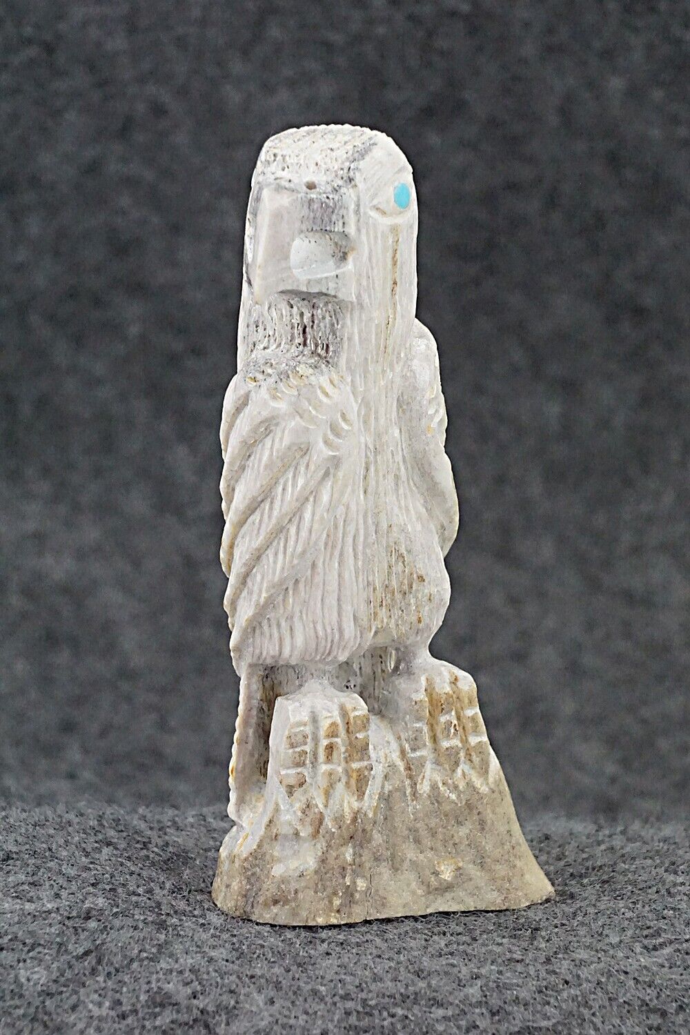 Eagle Zuni Fetish Carving - Garrick Weeka