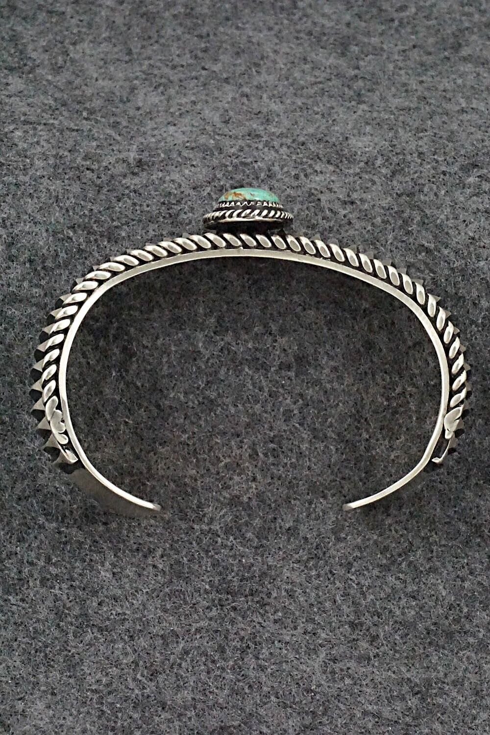 Turquoise & Sterling Silver Bracelet - Leander Tahe