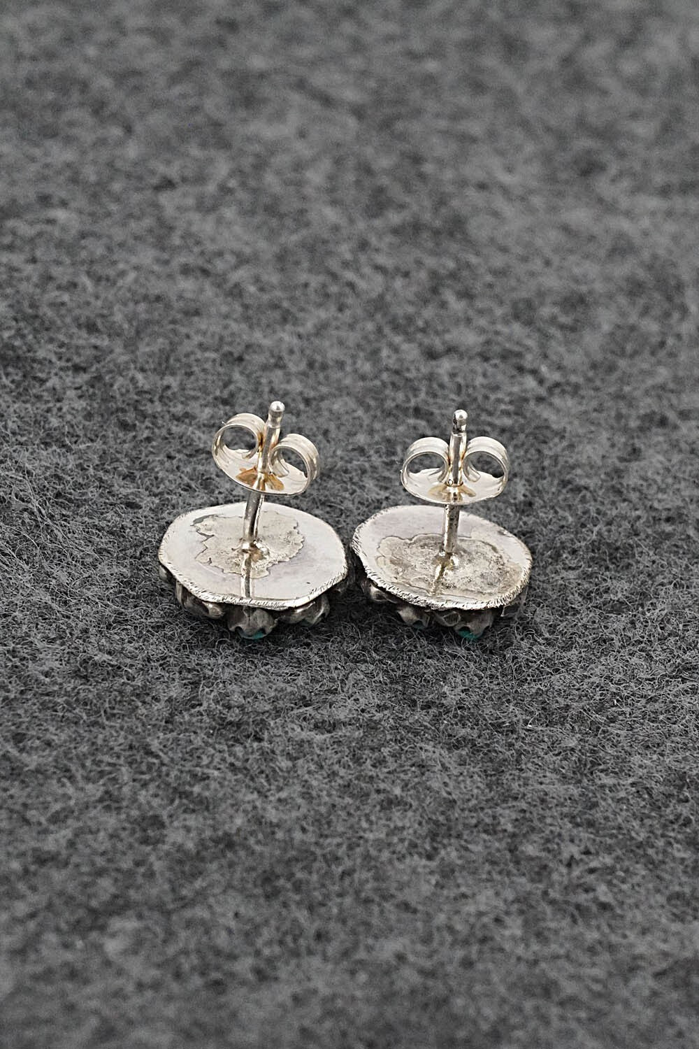 Turquoise & Sterling Silver Earrings - Randy Hooee