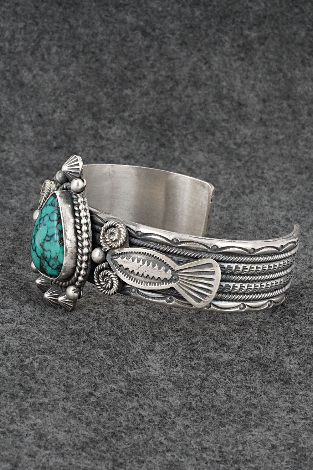 Turquoise & Sterling Silver Bracelet - Michael Calladitto