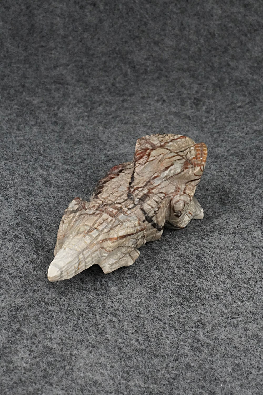 Horned Toad Zuni Fetish Carving - Tony Mackel