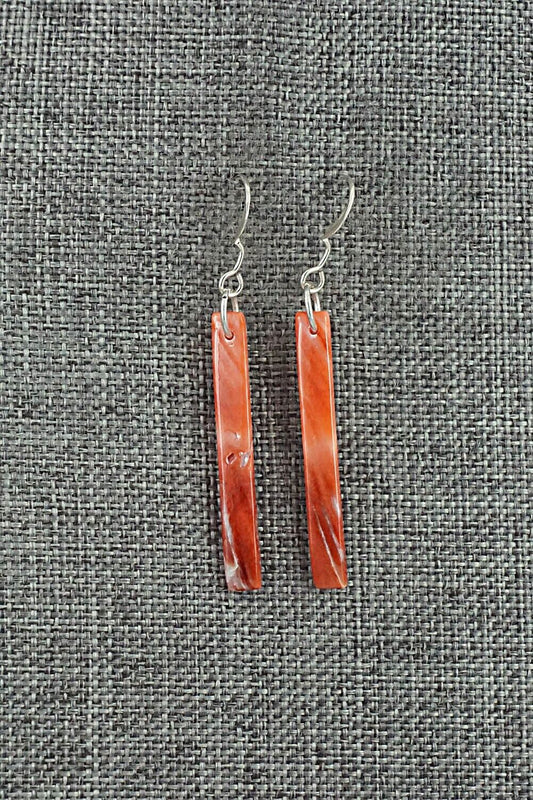 Spiny Oyster & Sterling Silver Earrings - Jesus Espino