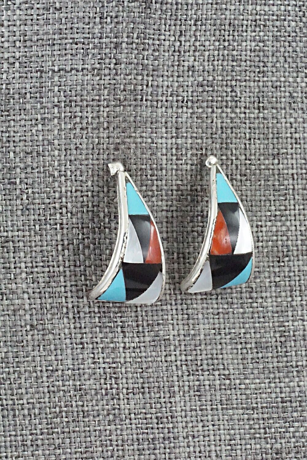 Multi-Stone & Sterling Silver Earrings - Florency Lucio