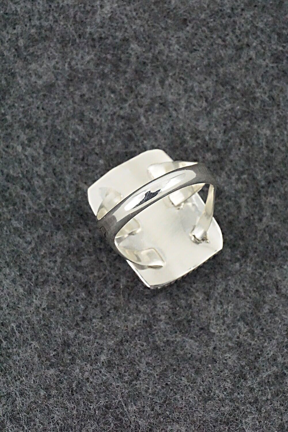 Onyx & Sterling Silver Ring - Letricia Largo - Size 9.5