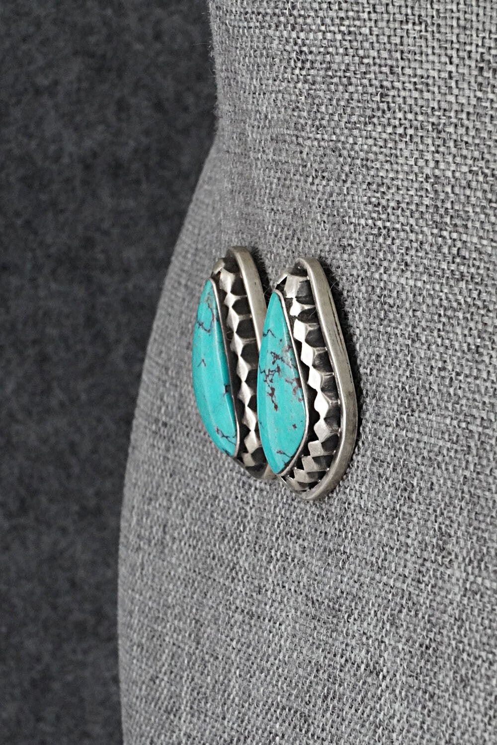 Turquoise & Sterling Silver Earrings - Sharon McCarthy