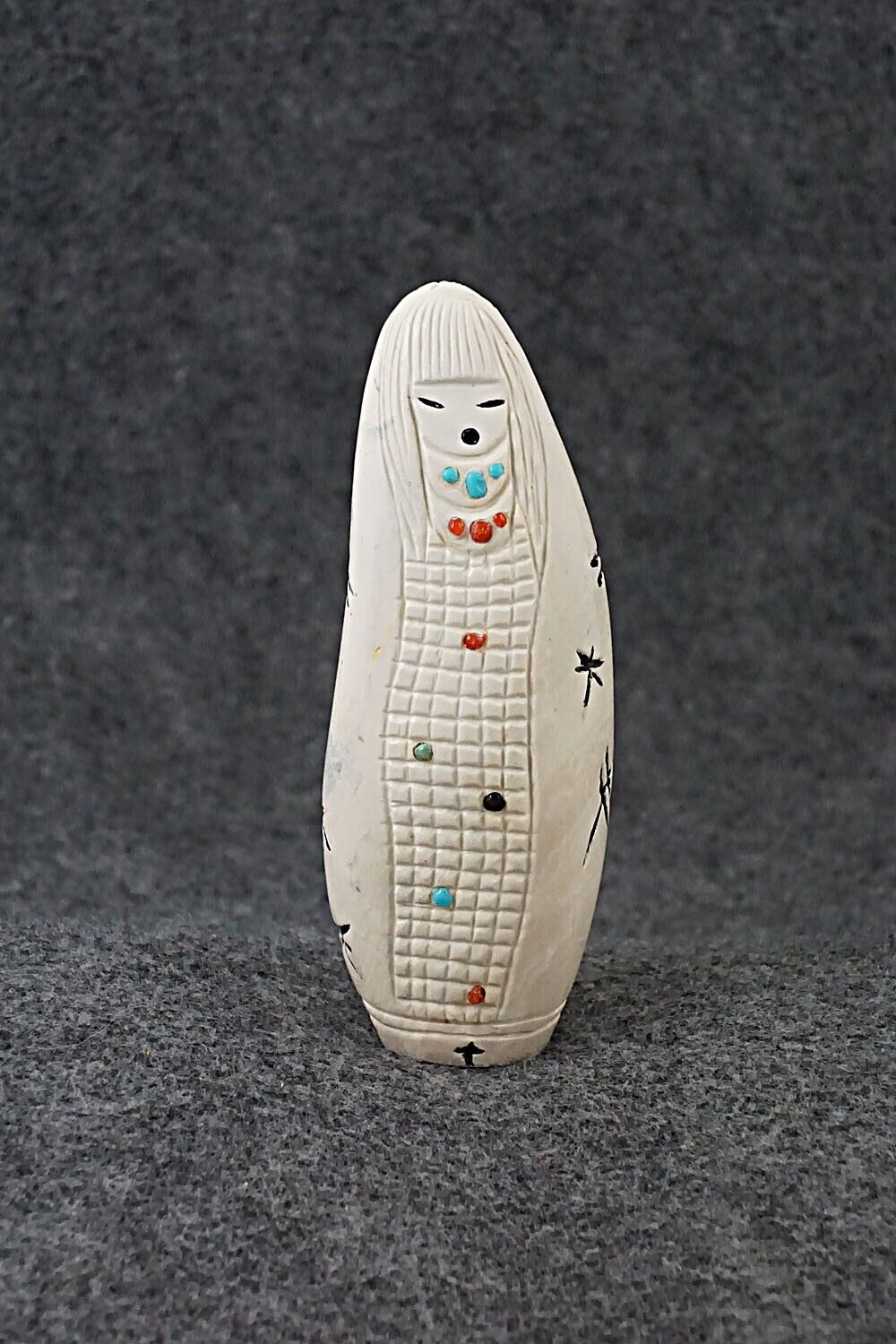 Corn Maiden Zuni Fetish Carving - Sandra Quandelacy