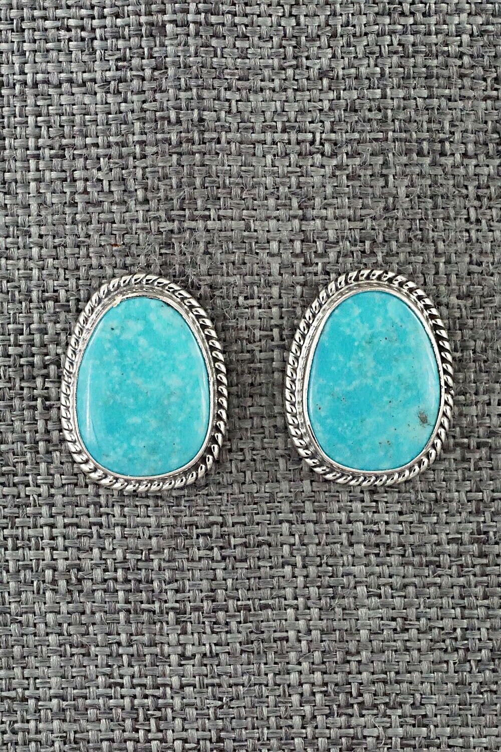 Turquoise & Sterling Silver Earrings - Sharon McCarthy