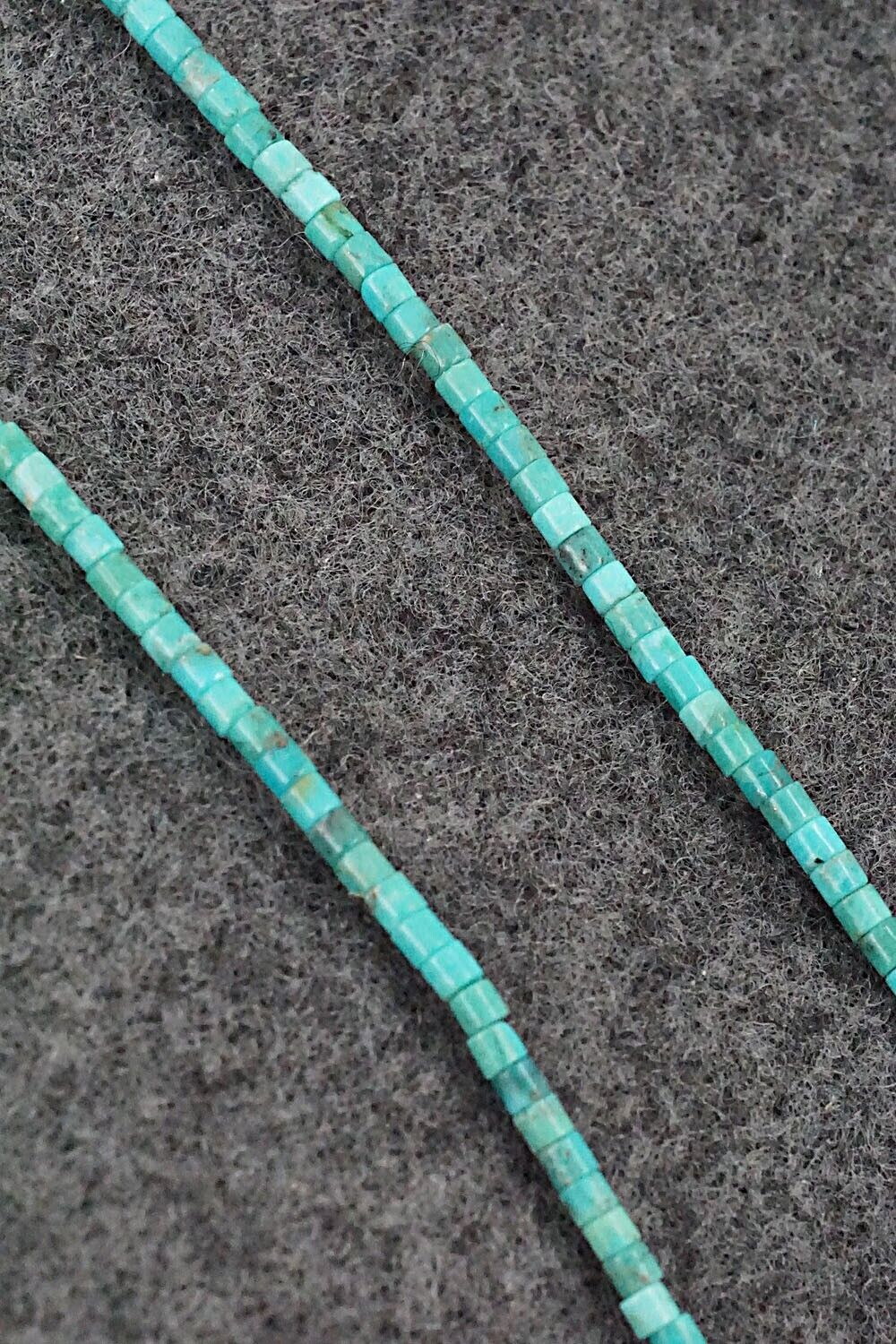 Turquoise & Shell Necklace 18" - Ramona Calavaza