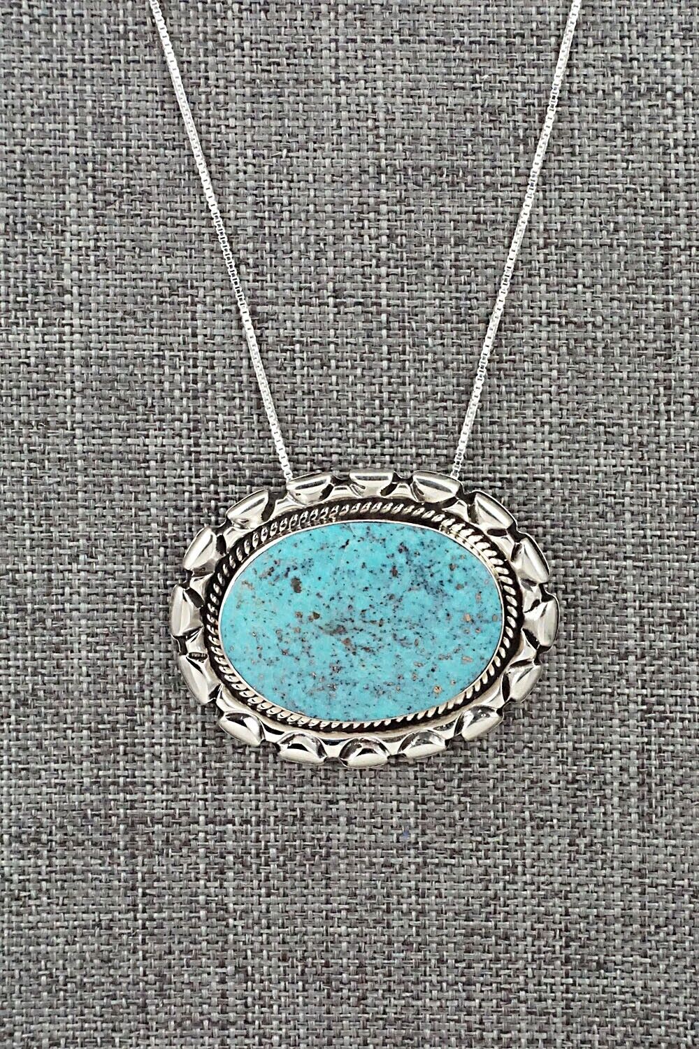 Turquoise & Sterling Silver Necklace - Jimson Belin