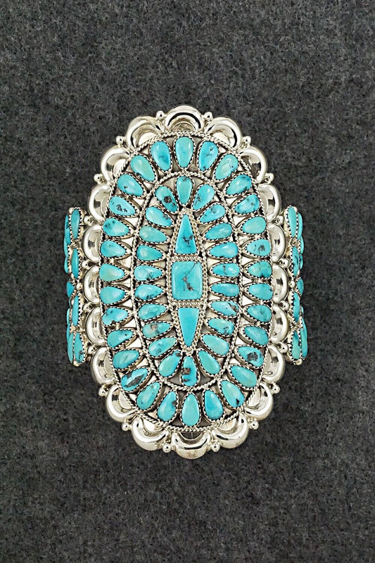 Turquoise & Sterling Silver Bracelet - Justin Wilson