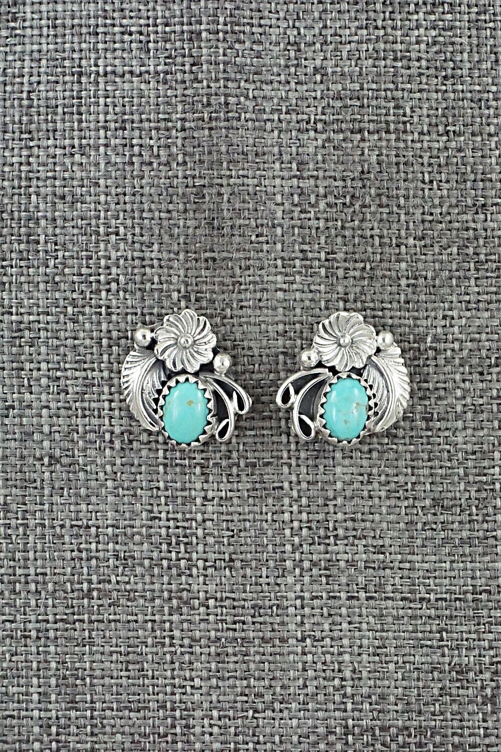 Turquoise & Sterling Silver Earrings - Rita Largo