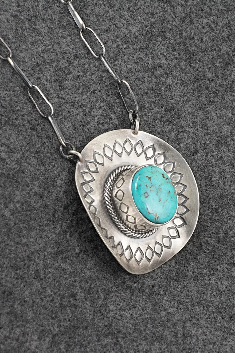 Turquoise & Sterling Silver Necklace - Randy Boyd