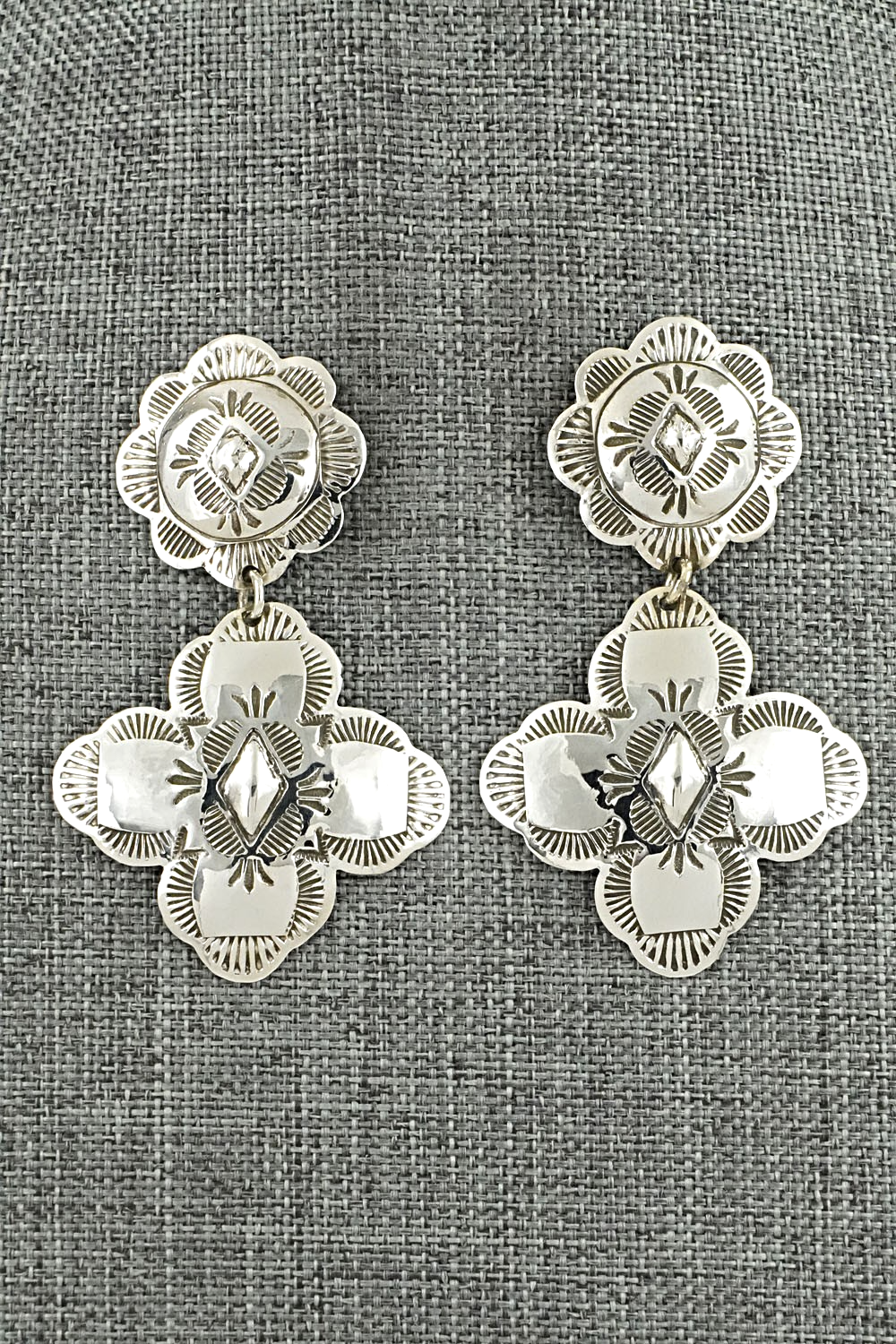 Sterling Silver Earrings - Bertha Begay
