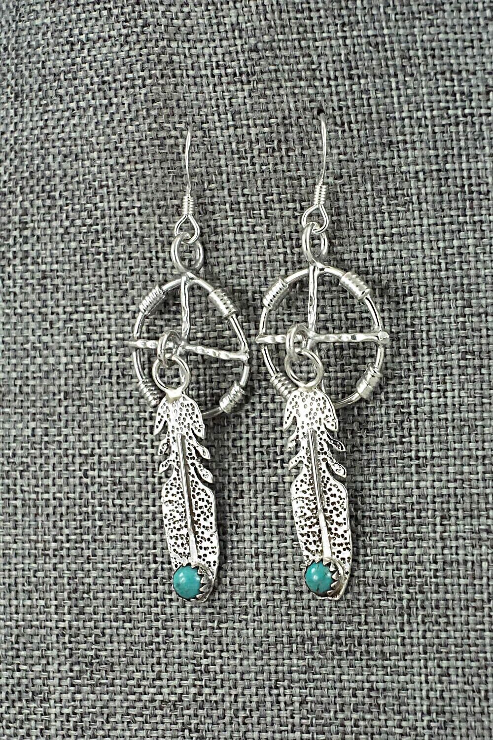Turquoise & Sterling Silver Earrings - Sharon McCarthy