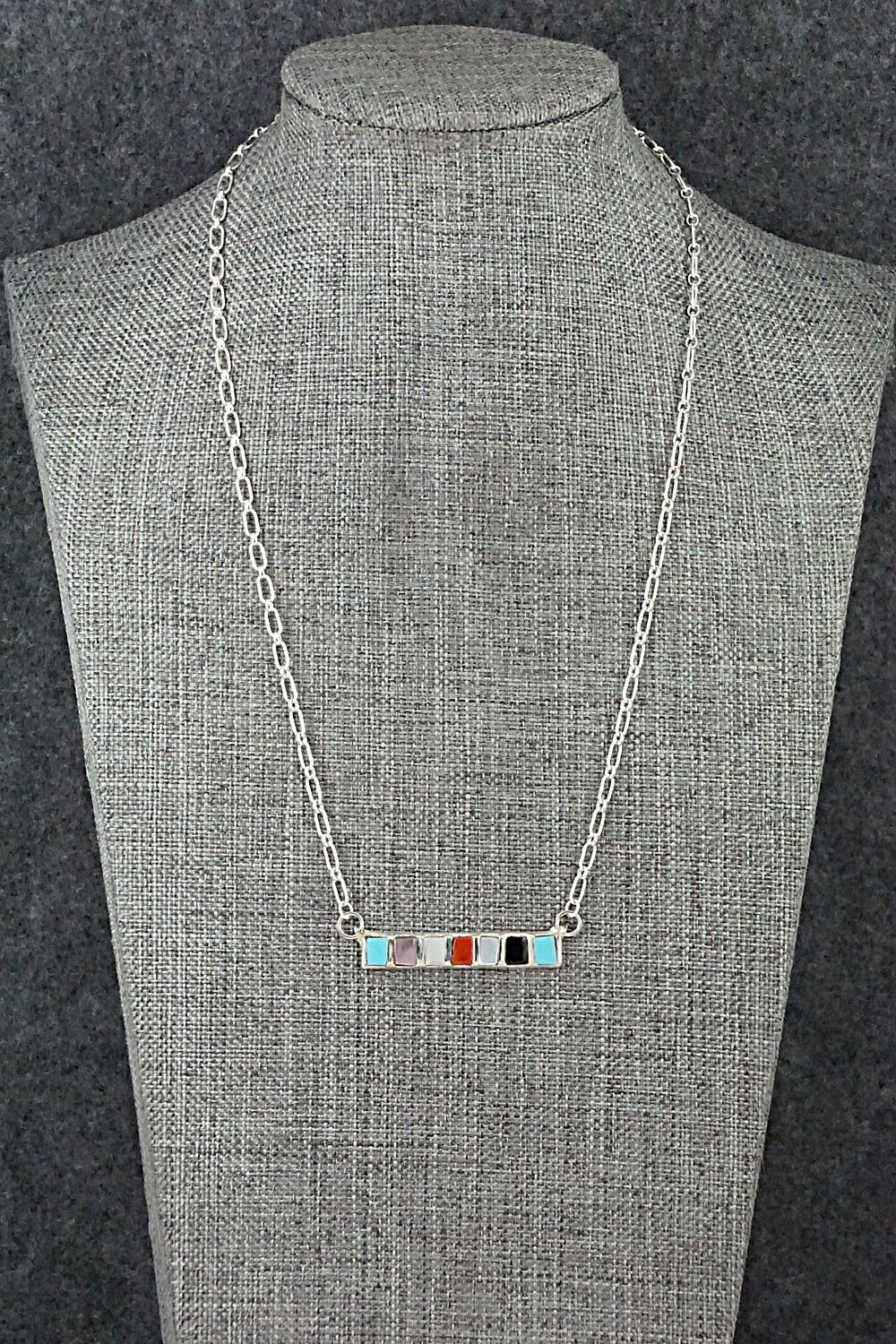 Multi-Stone & Sterling Silver Necklace - Glennetta Luna