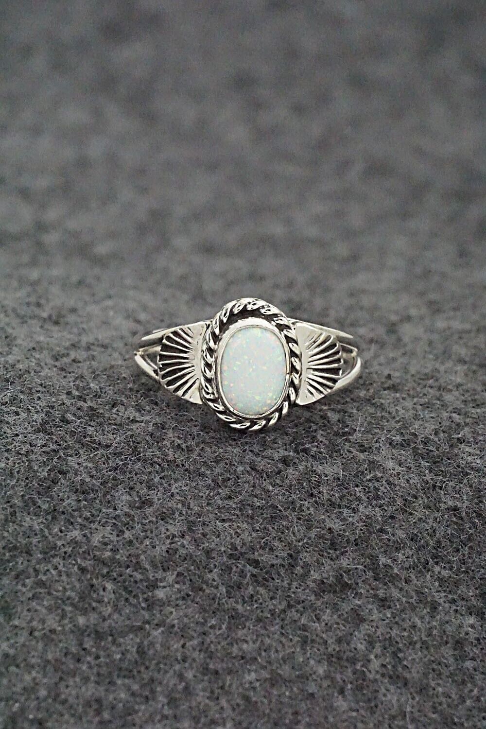 Opalite & Sterling Silver Ring - Jan Mariano - Size 7