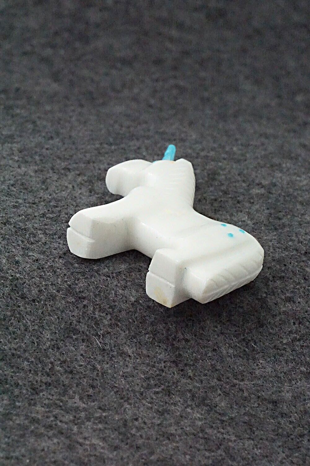 Unicorn Horse Zuni Fetish Carving - Todd Etsate
