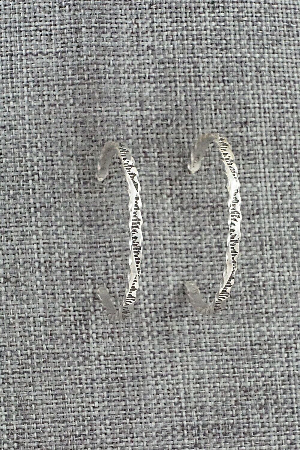 Sterling Silver Hoop Earrings - Elaine Tahe