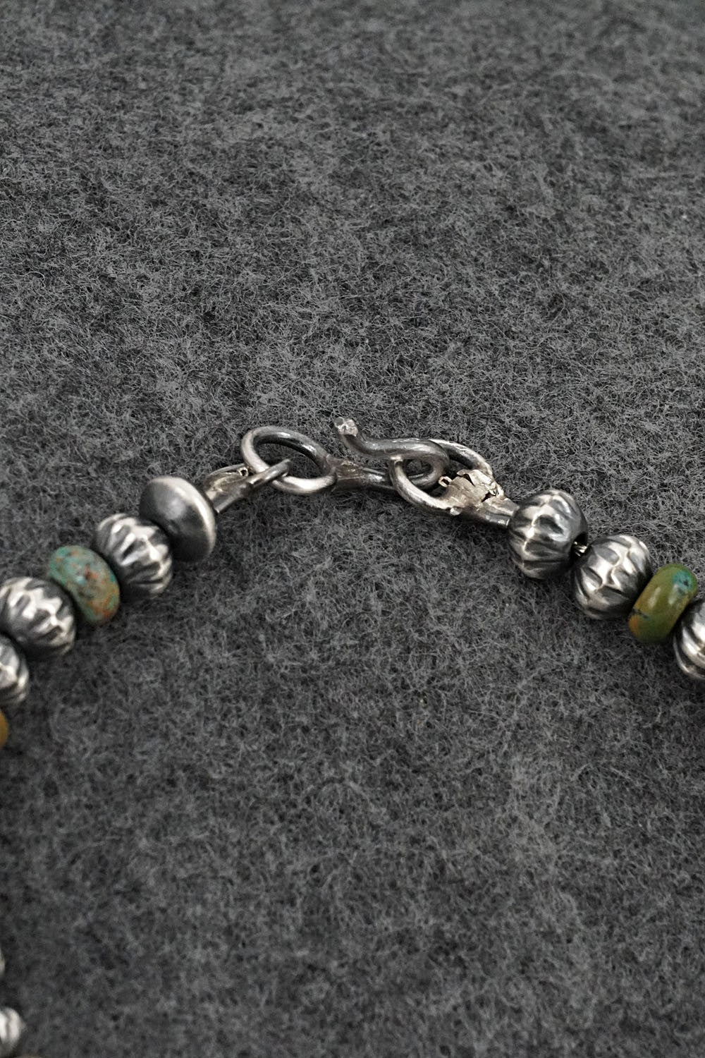 Turquoise & Sterling Silver Navajo Pearl Bracelet - Tonisha Haley