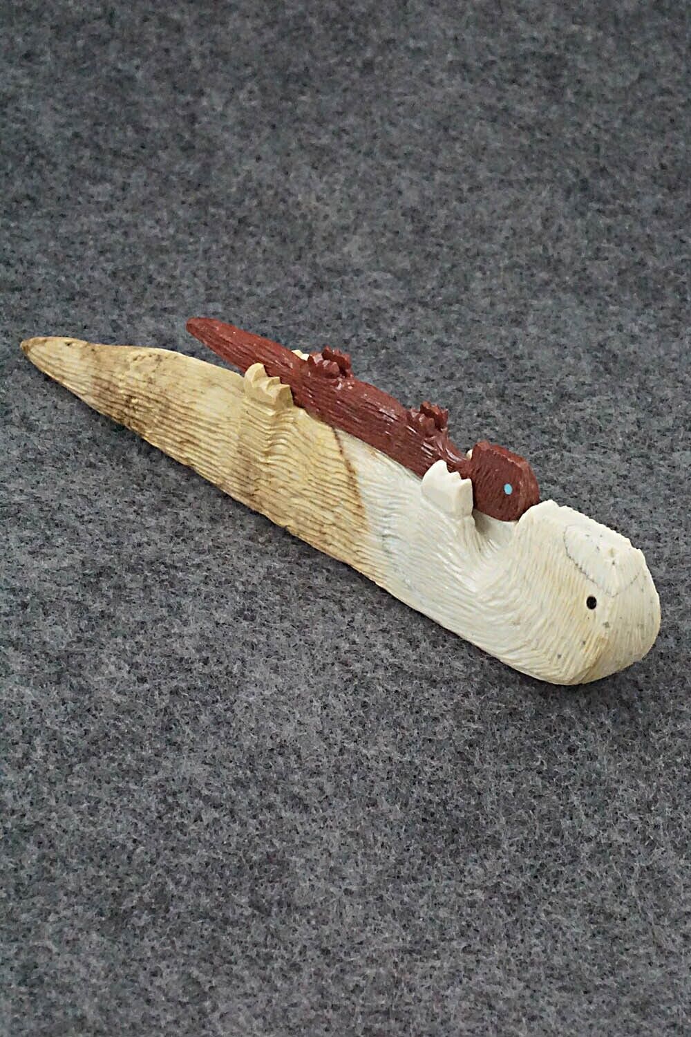 Otter and Cub Zuni Fetish Carving - Jesus Espino