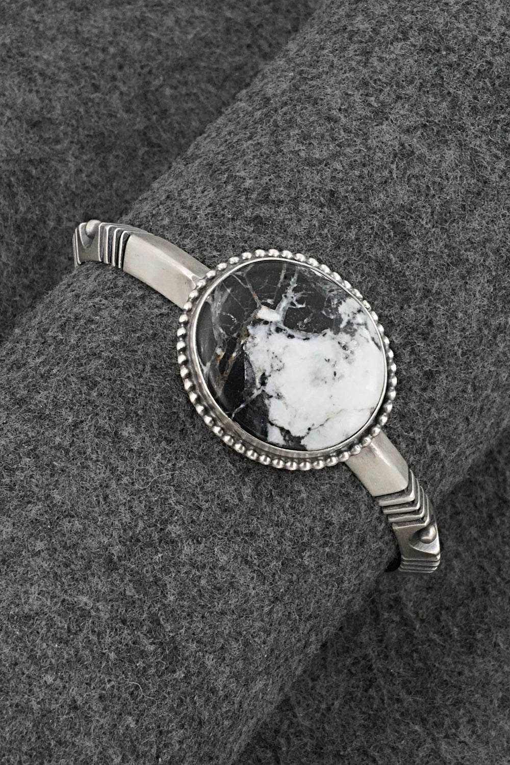 White Buffalo & Sterling Silver Bracelet - Paul Livingston