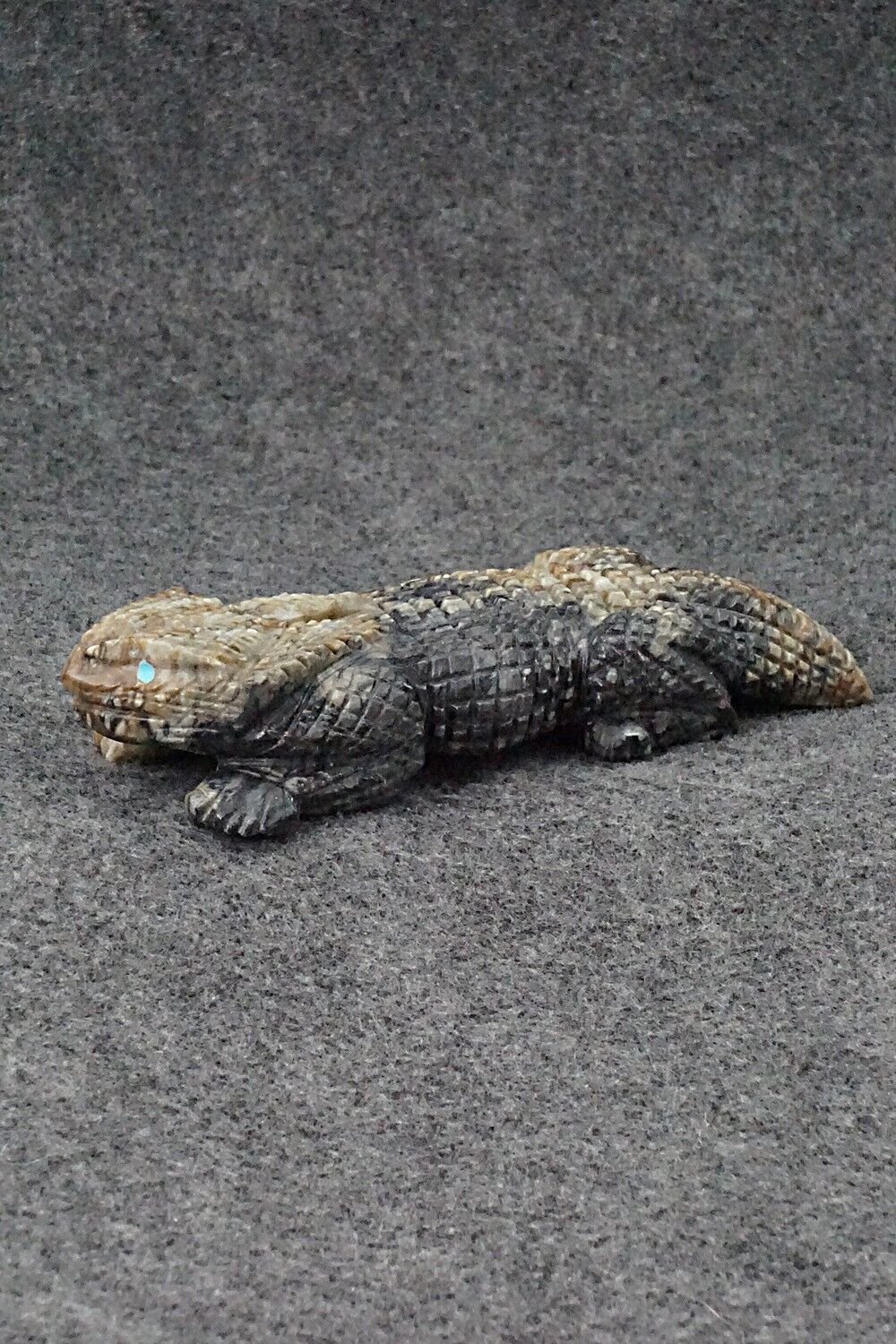 Horned Toad Zuni Fetish Carving - Tony Mackel