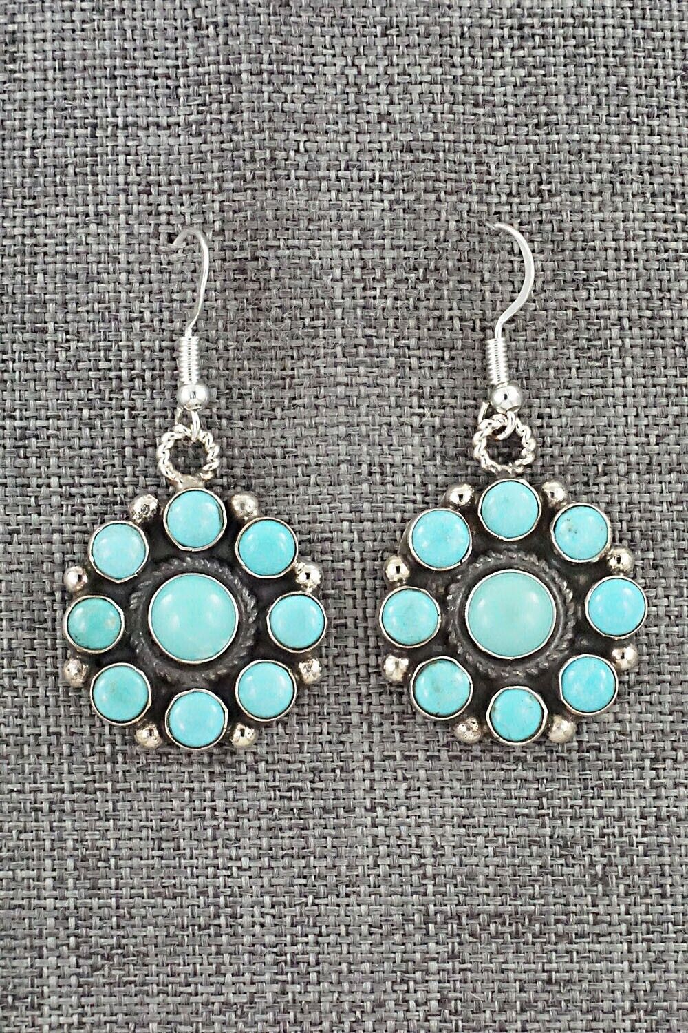 Turquoise & Sterling Silver Earrings - Devin Brown
