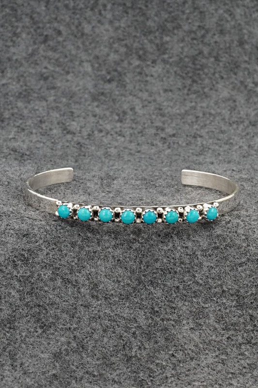 Turquoise & Sterling Silver Bracelet - Gaynell Parker
