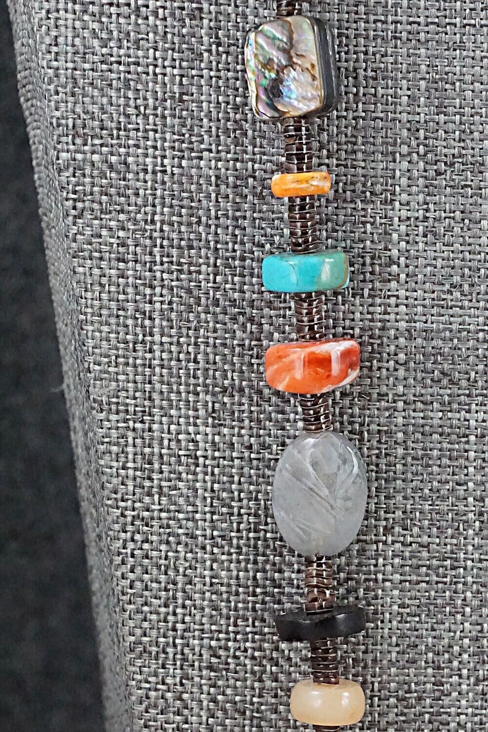Multi-Stone and Sterling Silver Necklace - Helen Tsosie