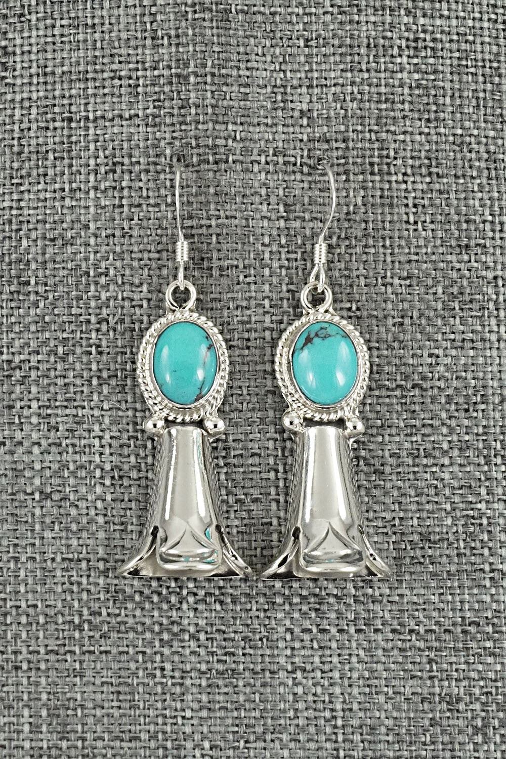 Turquoise & Sterling Silver Earrings - Sharon McCarthy