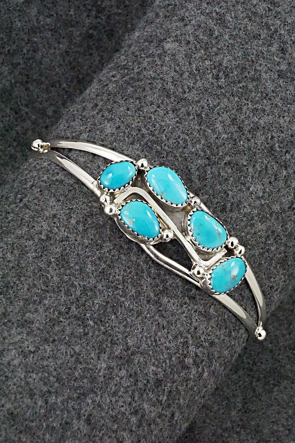 Turquoise & Sterling Silver Bracelet - Roberta Begay