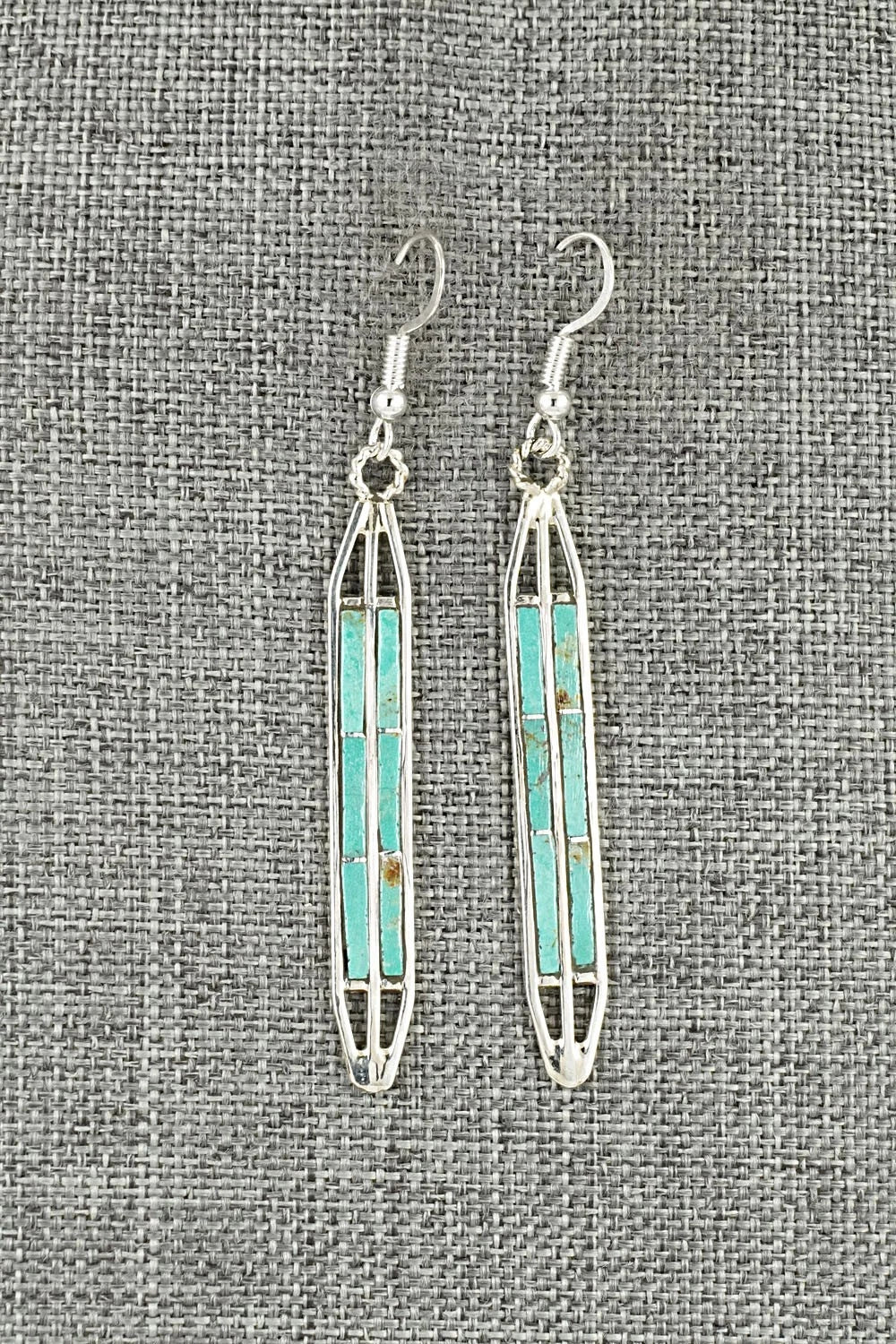 Turquoise & Sterling Silver Earrings - Andrew Enrico