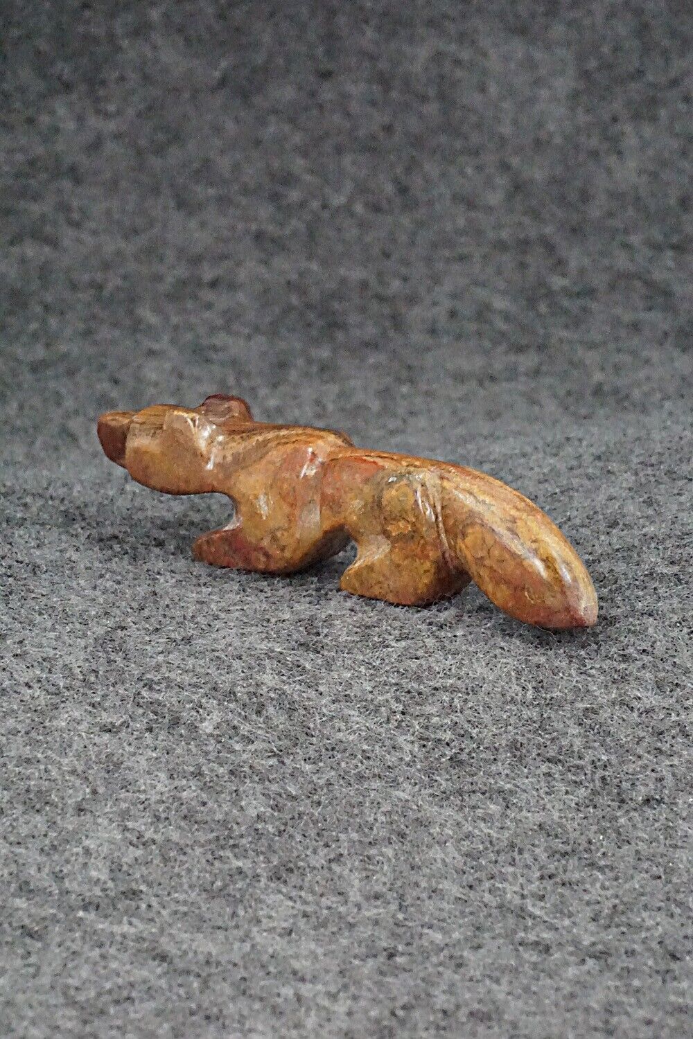 Wolf Zuni Fetish Carving - Reynold Lunasee