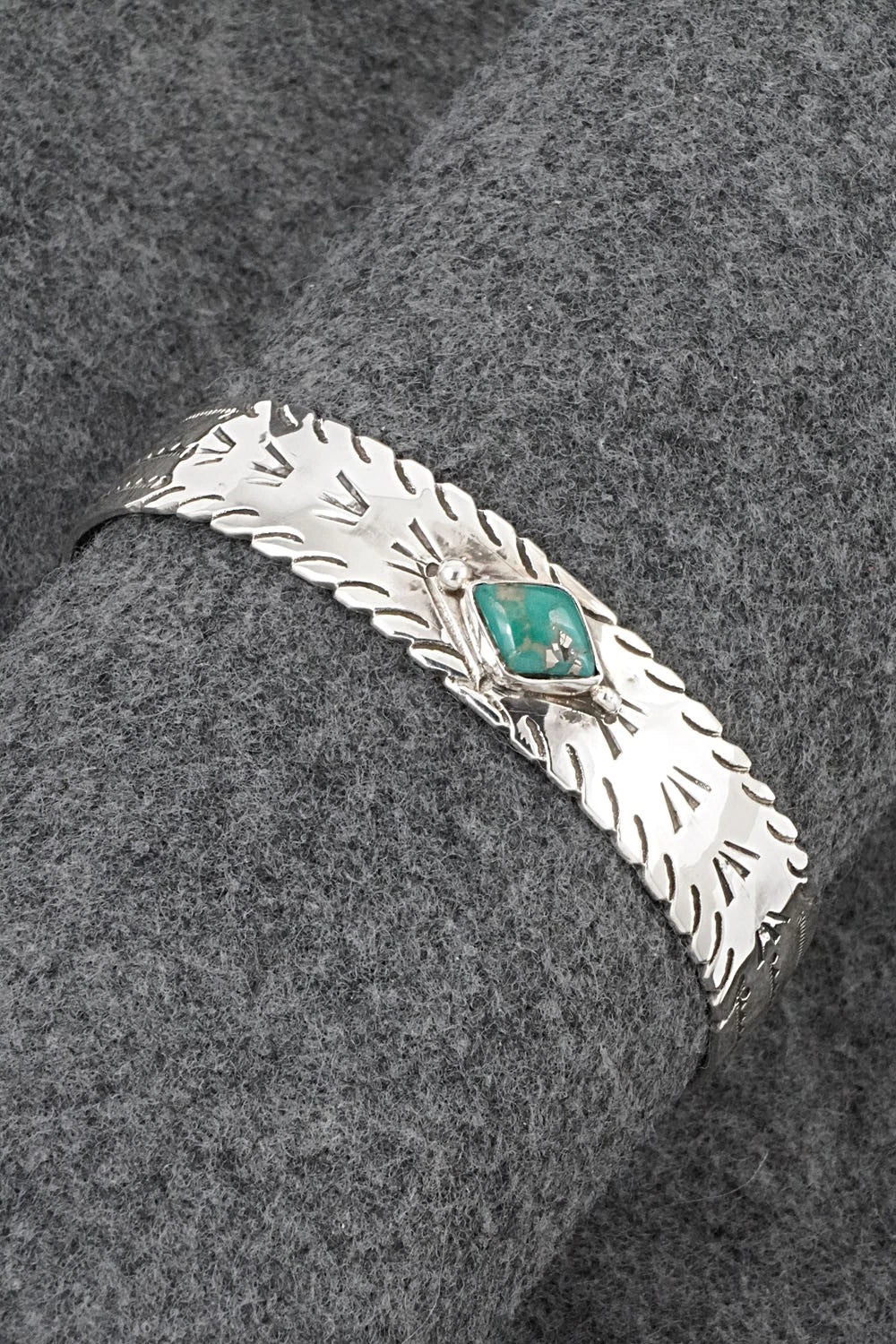 Turquoise & Sterling Silver Bracelet - Priscilla Reeder