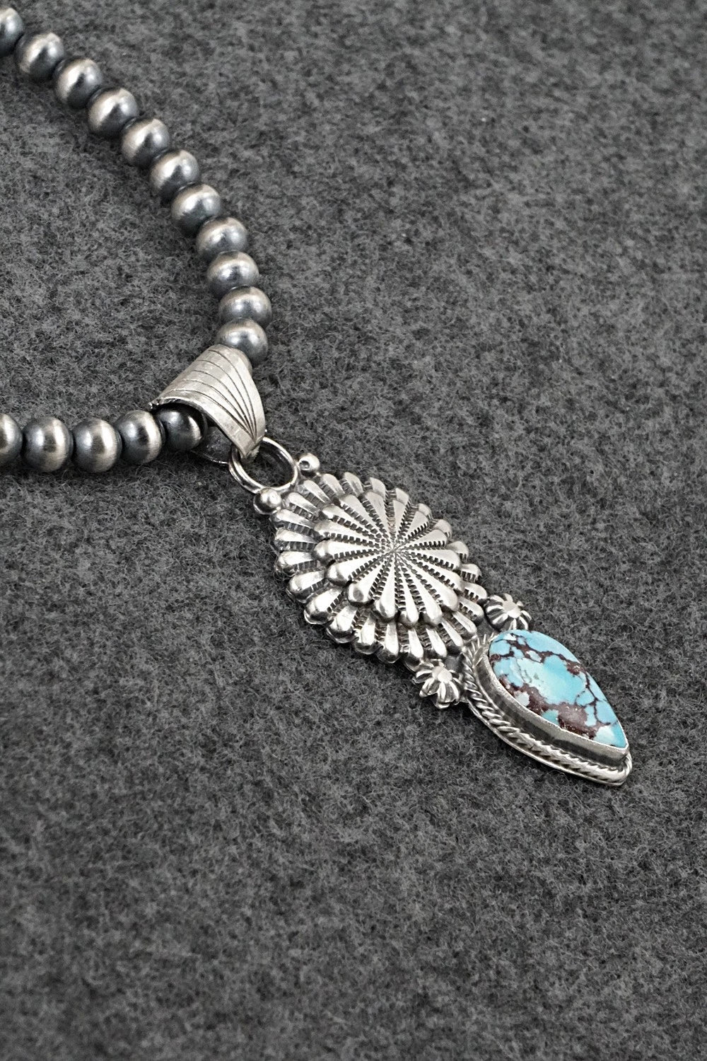 Turquoise & Sterling Silver Necklace - Sharon McCarthy