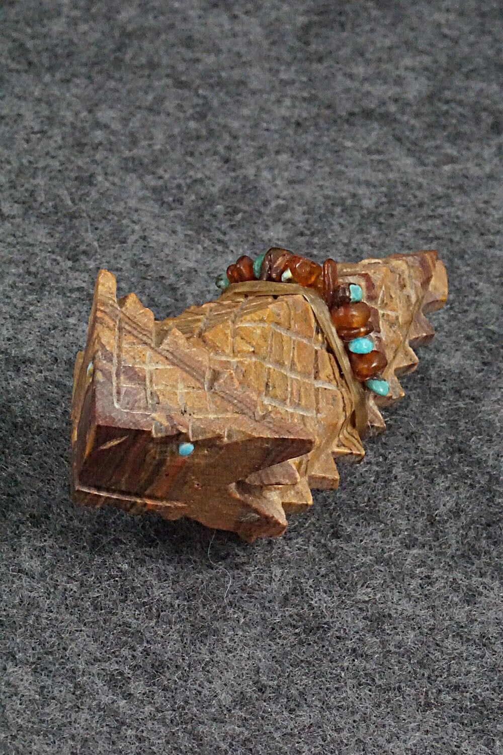 Horned Toad Zuni Fetish Carving - Douglas Martza