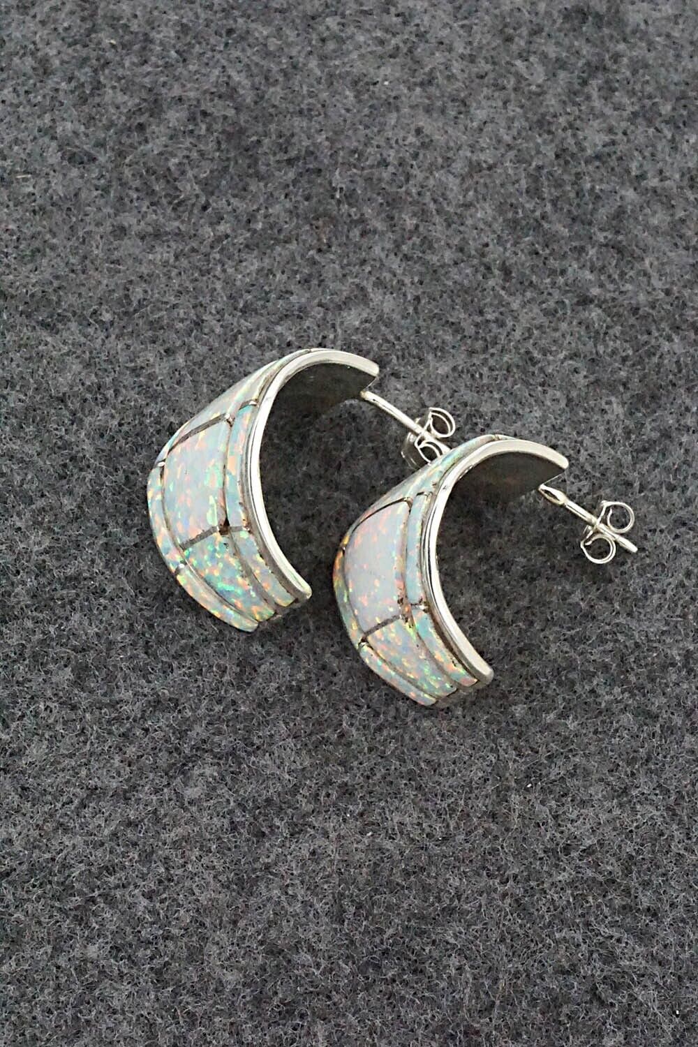Opalite & Sterling Silver Earrings - Andrew Enrico