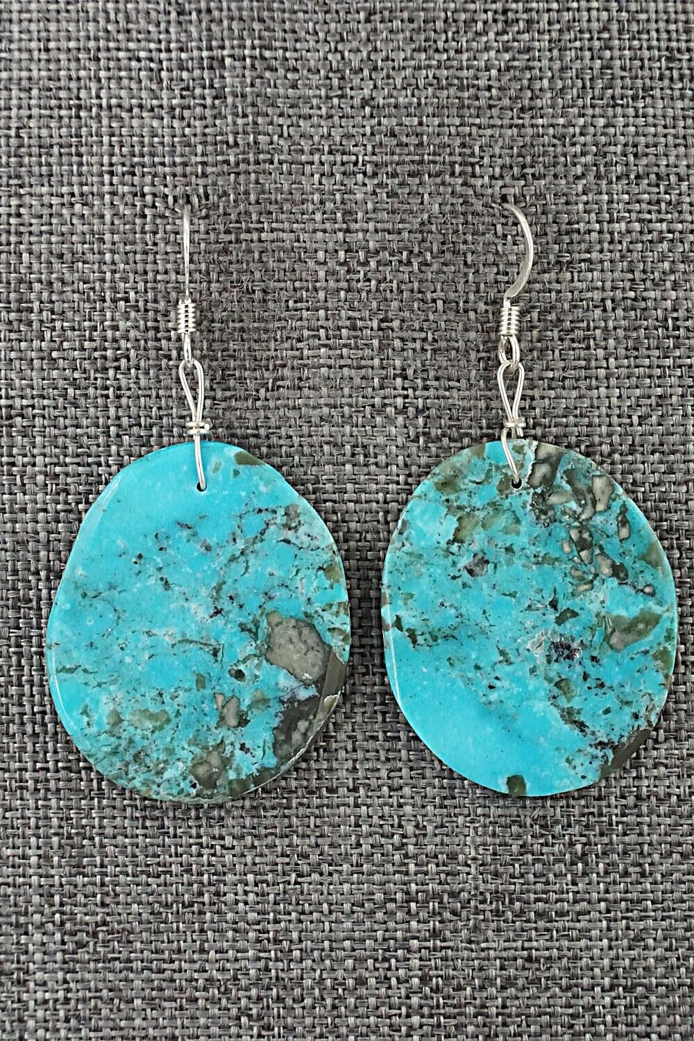 Turquoise & Sterling Silver Earrings - Joe Garcia