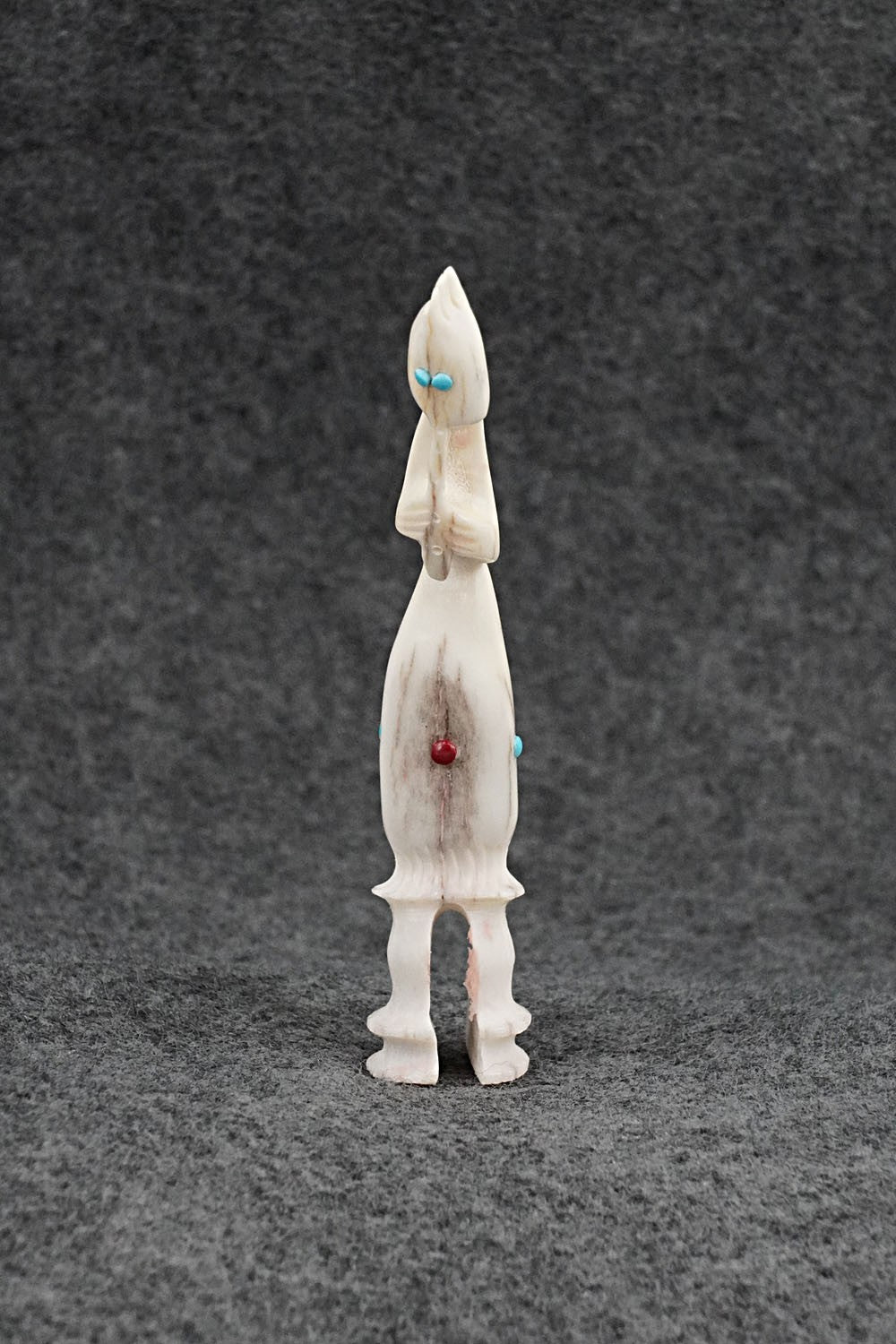 Flute Player Zuni Fetish Carving - Ethan Lowsayate