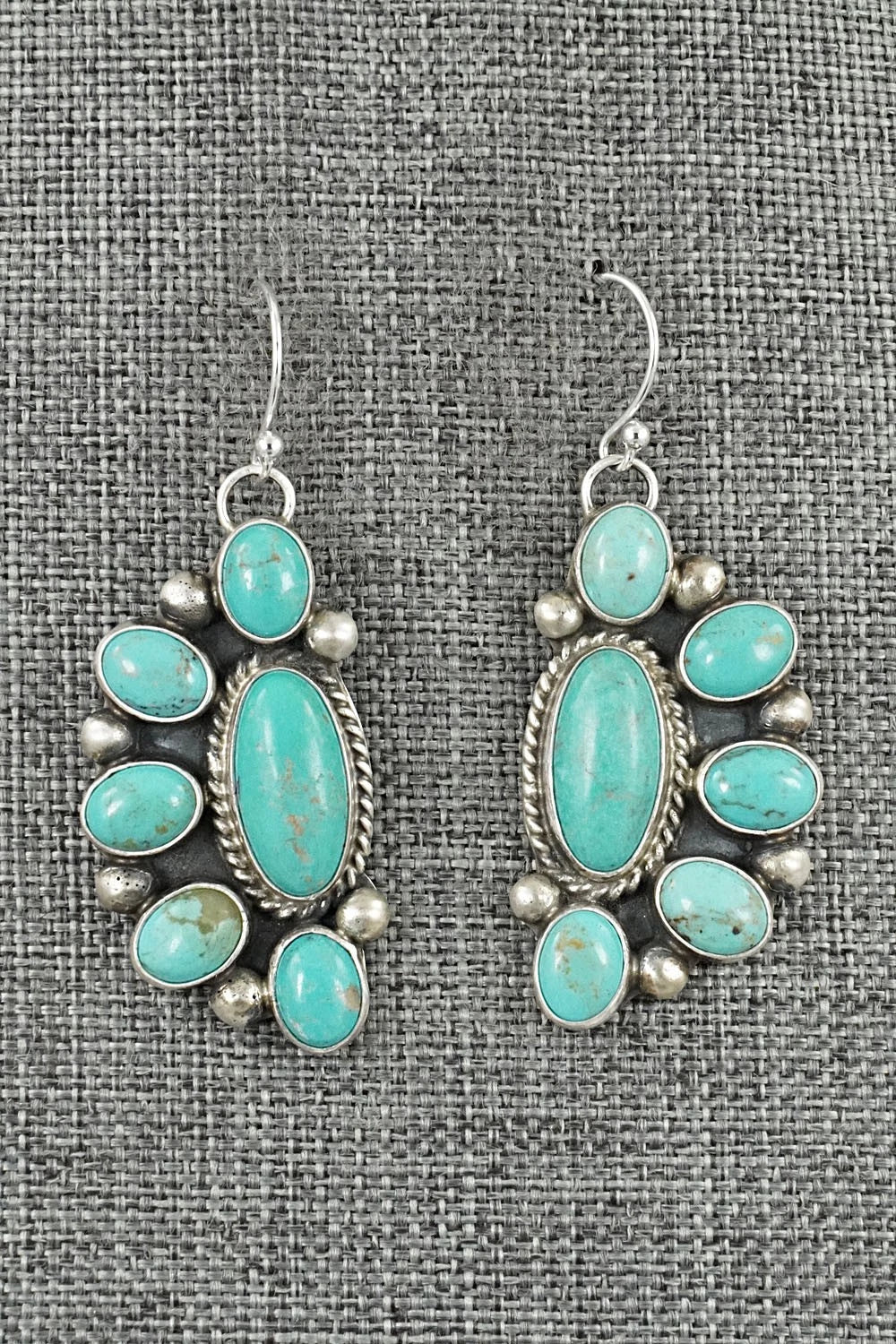 Turquoise & Sterling Silver Earrings - Kathleen Livingston