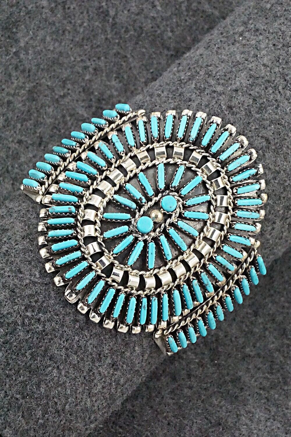 Turquoise & Sterling Silver Bracelet - Charlie John