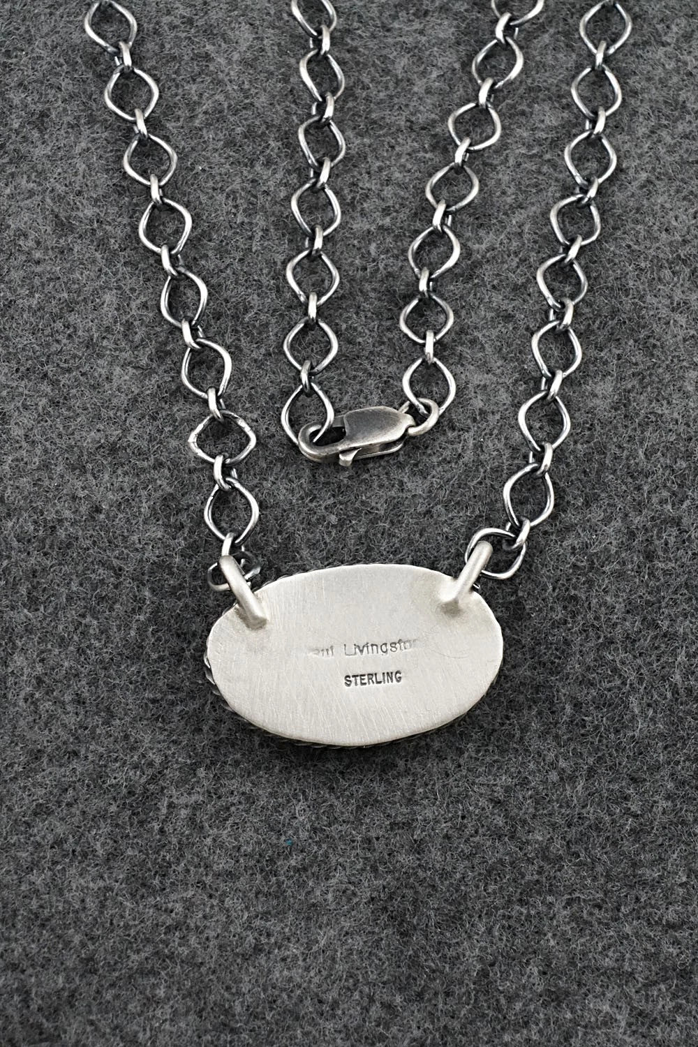 Turquoise & Sterling Silver Necklace - Paul Livingston