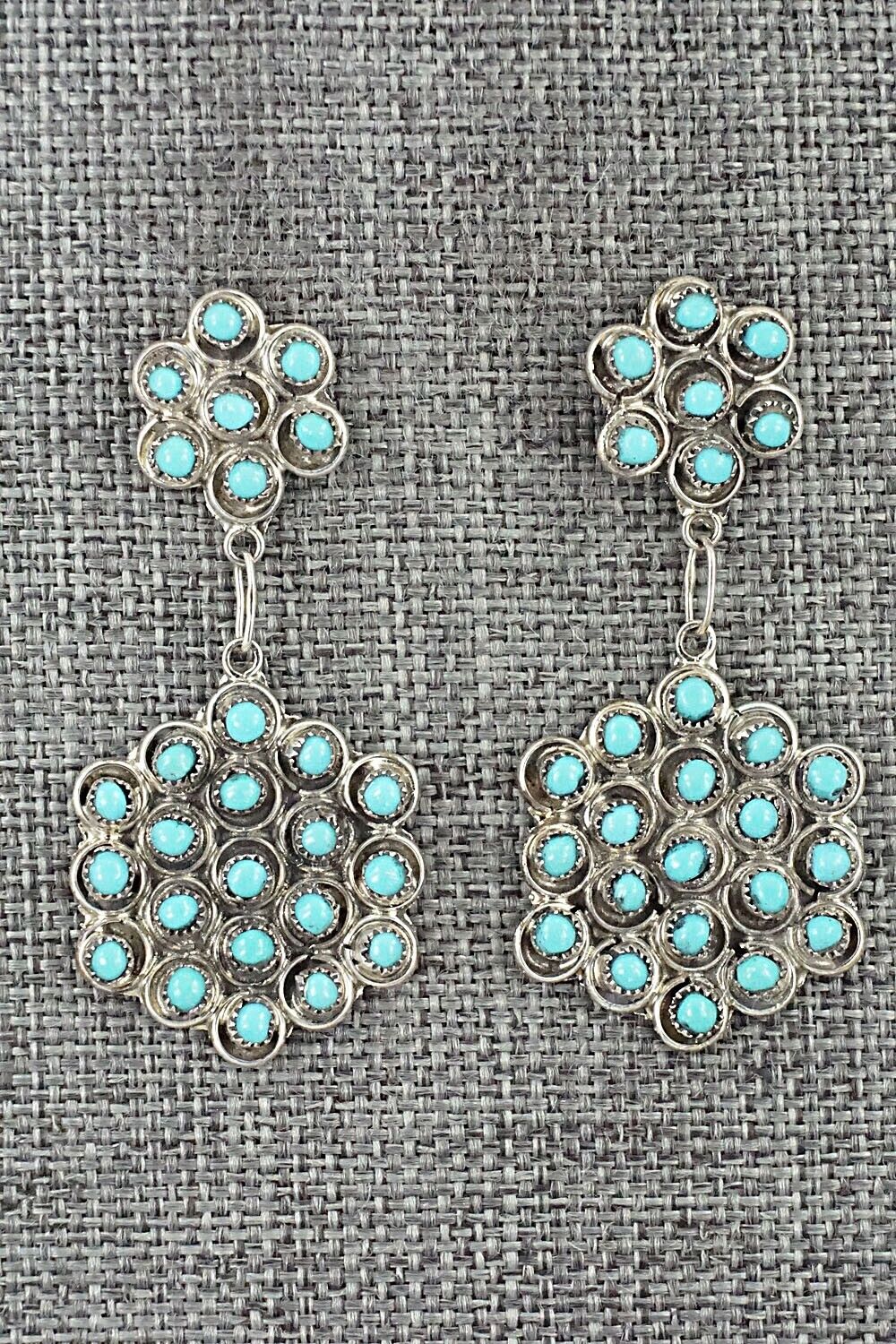 Turquoise & Sterling Silver Earrings - Waylon Johnson