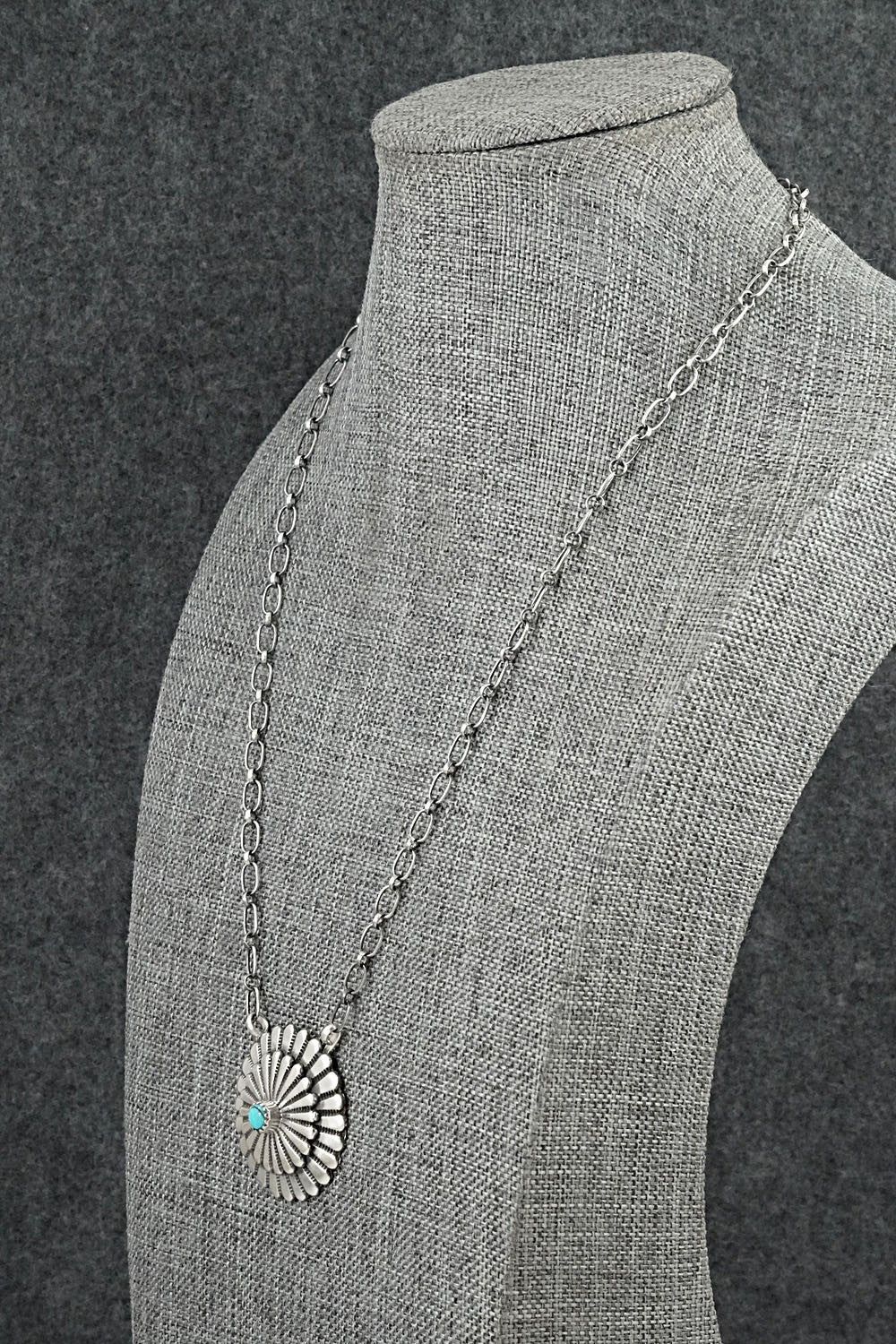Turquoise & Sterling Silver Necklace - Sheldon Mariano